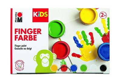Fingerfarbe "KiDS" 6er-Set Marabu 100 ml