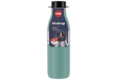Trinkflasche "Bludrop" Edelstahl 0,5 l, Ø 7 cm, 21,5 cm petrol
