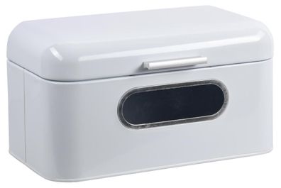 Brotbox Metall weiß
