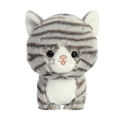 Aurora Teddy Pets Grey Tabby Cat 7In/18cm