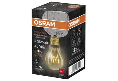 LED Filament Birne E27 4,8W 400lm 2.200 K klar