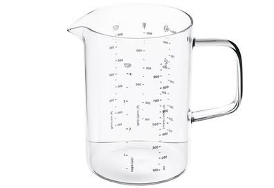 Messbecher Borosilikatglas 1 l, 17x32,5x10,5 cm transparent