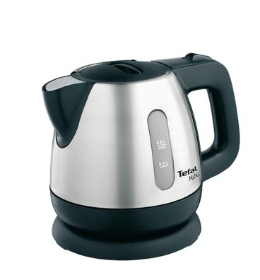 Wasserkocher Mini 0,8l 2200W Edelstahl/schwarz