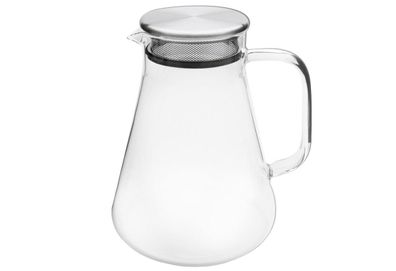 Teekanne Borosilikatglas / Edelstahl / Silikon 1,2 l, 26,5x23x17,5 cm