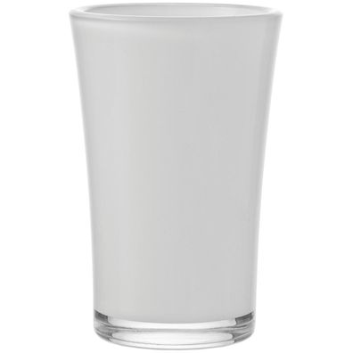 Vase "Bloom" Glas Ø 14 cm, 21,5 cm weiß