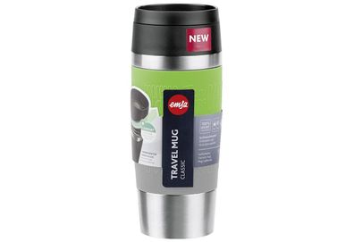Thermobecher "Travel Mug Classic" Edelstahl / Silikon 0,36 l Ø 8,2 cm limette