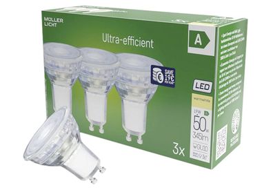 LED Reflektor 345lm GU10 2700K 3er Set