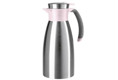 Isolierkanne "Soft Grip" Edelstahl 1 l, 24 cm puderrosa