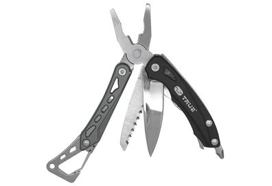 Multitool "Seven" 6in1 Edelstahl / eloxiertes Flugzeugaluminium 6,9 cm schwarz
