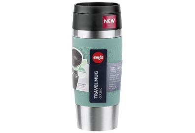 Thermobecher "Travel Mug Classic" Edelstahl / Silikon 0,36 l Ø 8,2 cm petrol