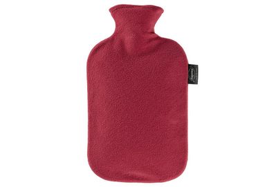 Wärmflasche thermoplastischer Kunststoff / Bezug 100% Polyester 2 l 33x19,5x6 cm