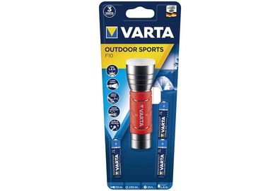 LED Outdoor Sports Flashlight (inkl. 3 AAA) Ø 4 cm, 12 cm rot