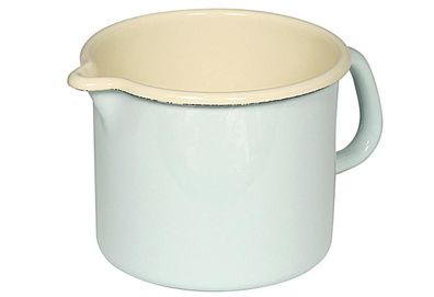Milchtopf "Classic" Emaille 1,7 l, 14x12,5 cm hellblau