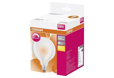 LED Globelampe E27 12W matt dim