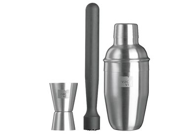 Cocktailset 3-teilig Edelstahl Cocktail Shaker 350 ml, doppelter Jigger 15-30 ml