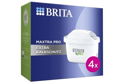Wasserfilter-Kartusche „MAXTRA PRO EXTRA Kalkschutz“ 4er Pack weiß