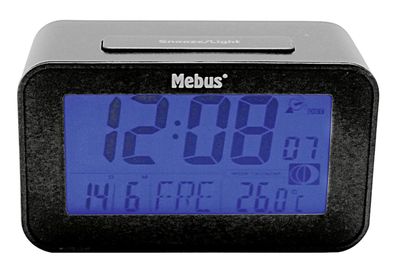 Digitaler Funk-Wecker 12x7,1x4,8 cm anthrazit