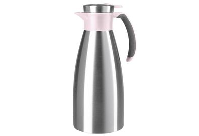 Isolierkanne "Soft Grip" Edelstahl 1,5 l, 28 cm puderrosa