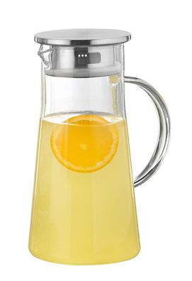Glaskaraffe "PORTO" Glas / Edelstahl 1 l, Ø 10,8 cm, 22,6 cm