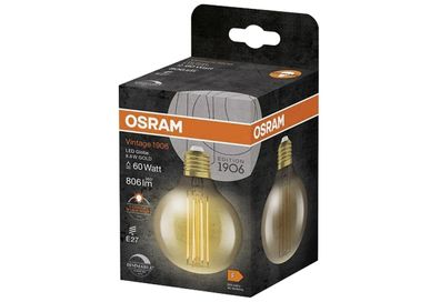 LED Filament Globe 80 D 8,8W/822 FIL GD E27