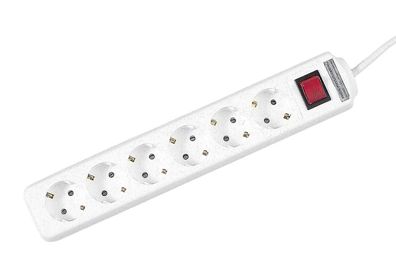 Steckdosenleiste "SupraGuard" 6-fach 3m anthrazit