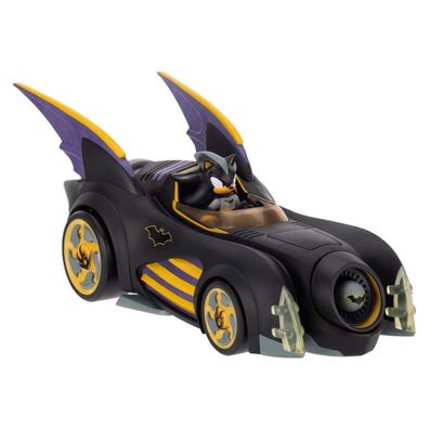 DC x Sonic - The Hedgehog Actionfigur mit Fahrzeug Shadow Batman & Batmobile 6 cm