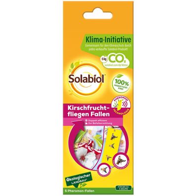 Solabiol® Kirschfruchtfliegen Fallen - 5 Stück