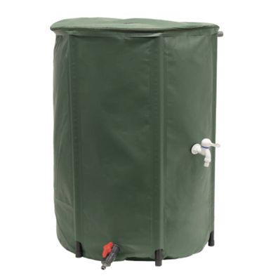 EDA Regenwassertonne faltbar grün 250 Liter 60 x 88 cm