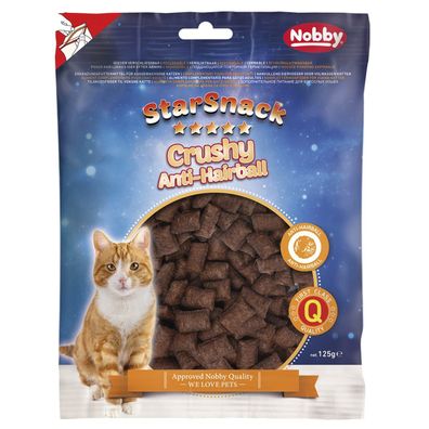 Nobby® Katzen StarSnackCrushy Anti-Hairball Tüte, 125 g