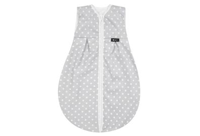 Schlafsack Molton "Stars" Stoff 110 cm grau