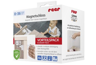 Magnetschloss Vorteilspack 4 Stück Kunststoff
