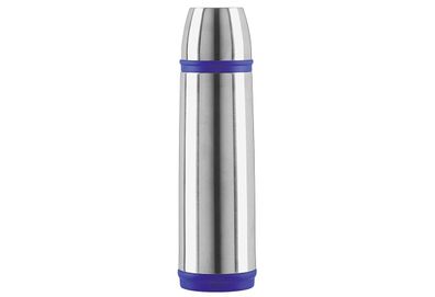 Isolierflasche "Captain" Edelstahl 1 l 32 cm edelstahl / blau