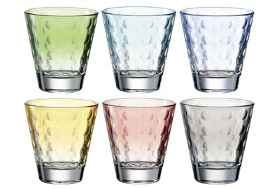 Geschenkset Whiskybecher "Optic" 6er Set Glas