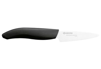Schälmesser Keramik 19,4x2,3x1,7 cm schwarz / weiß