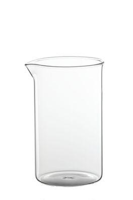 Ersatzglas Borosilikatglas 600 ml, Ø 9 cm transparent