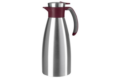 Isolierkanne "Soft Grip" Edelstahl 1,5 l, 28 cm weinrot