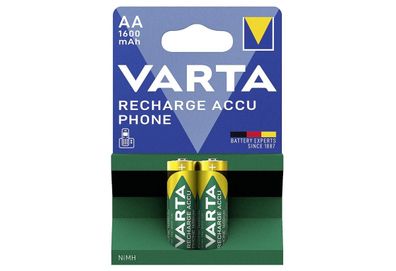 Akku "Recharge Accu Phone" T399 2 x Mignon AA Phone Power Blister
