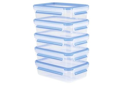 Frischhaltedosen-Set "Clip & Close" 5-teilig Kunststoff 800 ml, 13,6x19,7x5,9 cm
