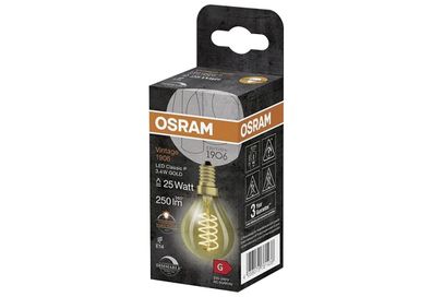 LED Filament LED CL P D 3,4W/822 FIL GD E14