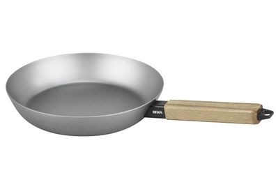 Pfanne "Nomad" Stahl mit Griff Akazienholz Ø 28 cm