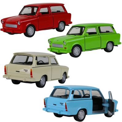 Welly Modellauto Trabant P601 Universal 1:38 Modell Trabi Spielzeugauto Kombi