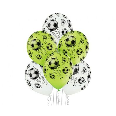 Belbal Luftballon Ø30cm "Fußball" | 6 Stk