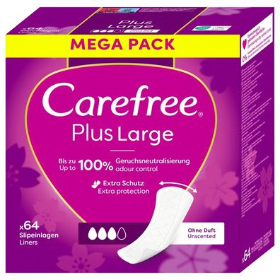 Carefree Carefree Plus Large wk?adki higieniczne Light Scent 64szt