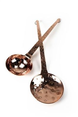 CopperGarden®" Set XL Kupferlöffel | 50 cm Schaum- und Schöpflöffel