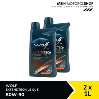 Wolf ExtendTech 80W-90 LS GL 5 Getriebeöl 2x1 Liter