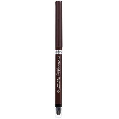 L'Oreal Paris Infallible Grip Gel Eyeliner Stift, 36H Halt, 004 Braun Denim - 0