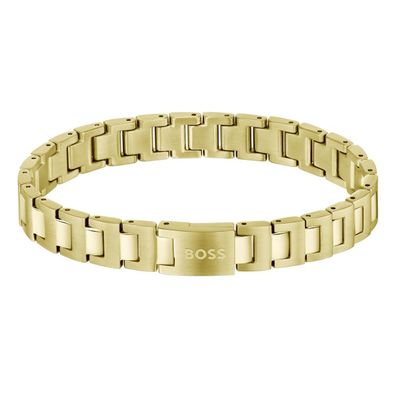 Boss Armband Herren 1580753 Edelstahl, Gold plattiert