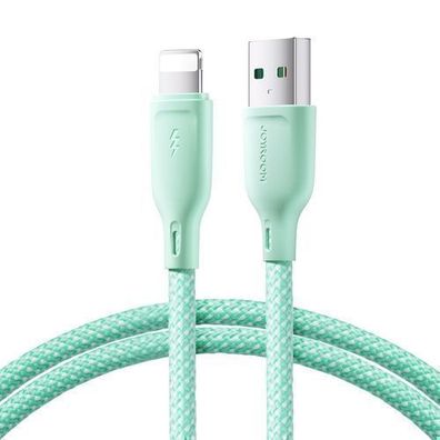 Joyroom 3A USB-A/Lightning Ladekabel 1m - Grün, Multi-Color Serie