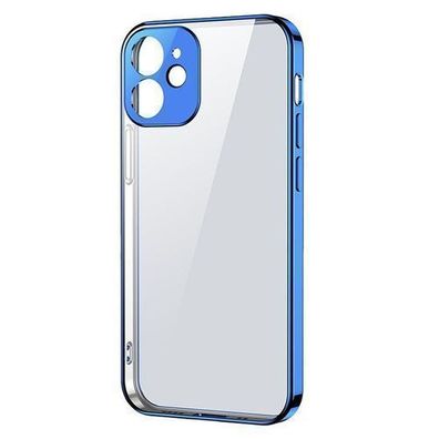 Joyroom Premium Transparenthülle mit Metallrahmen für iPhone 12 Pro, Ultradünn,