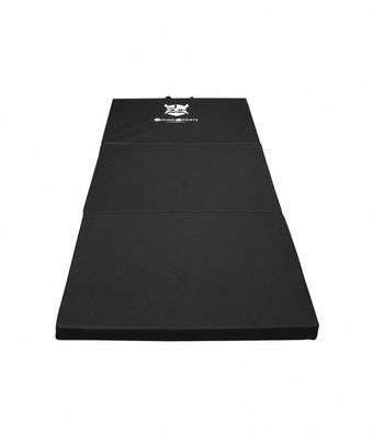 Fitnessmatte 80x200x5 cm wasserdicht schwarz